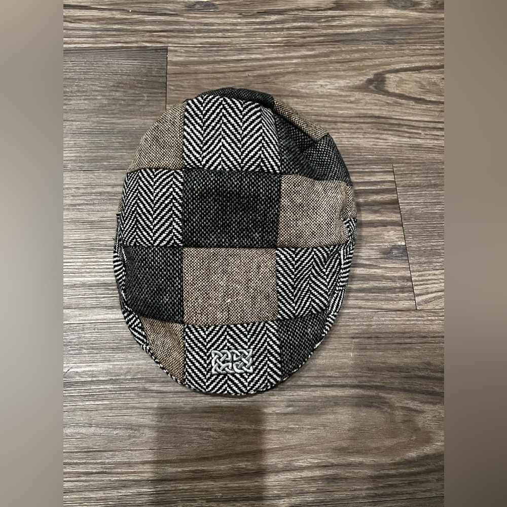 Patrick Francis Mutli Tweed Patch Flat Cap Medium - Picture 2 of 5